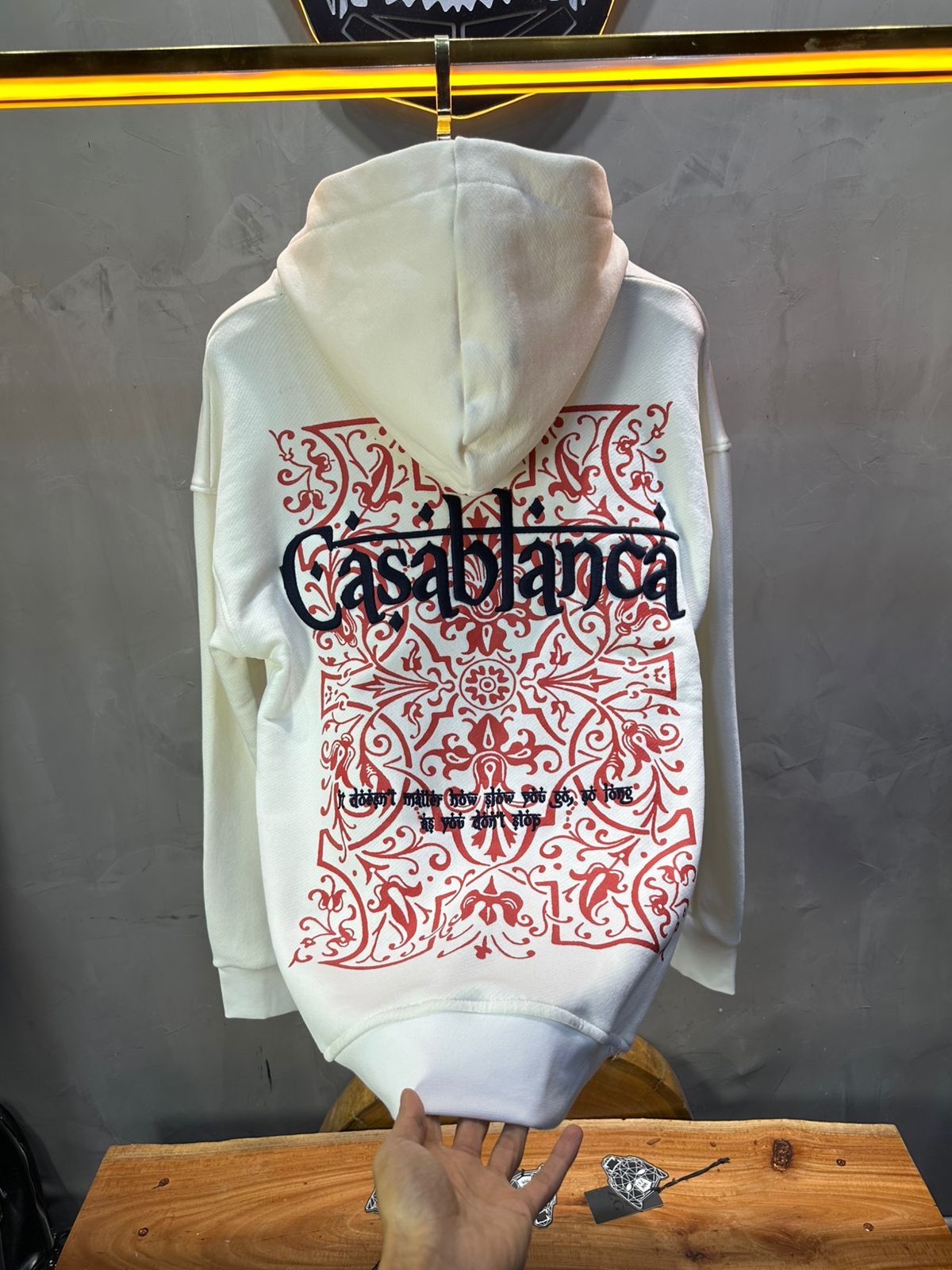 SWEAT CAPUCH WHITE CASABLANCA 7521 - ZG PREMIUM