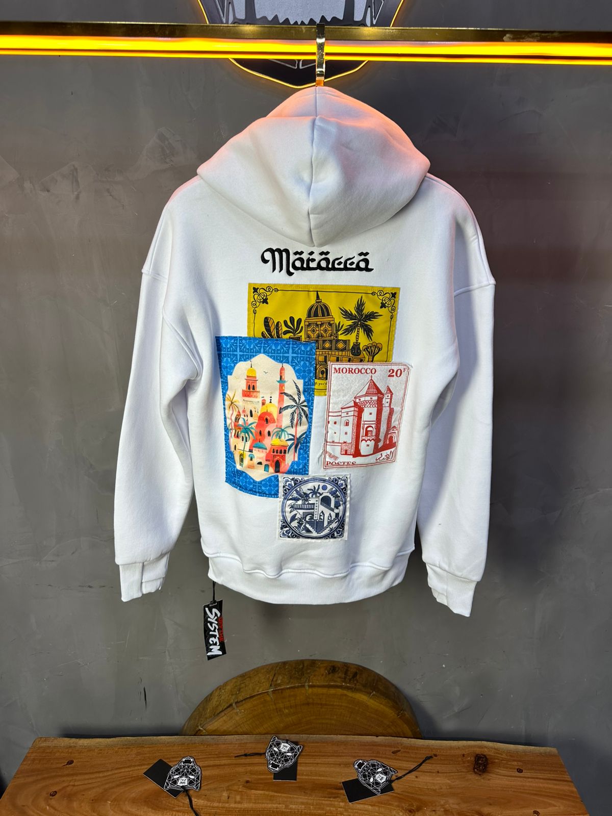 SWEAT A CAPUCH BLANC 7853 - ZG PREMIUM