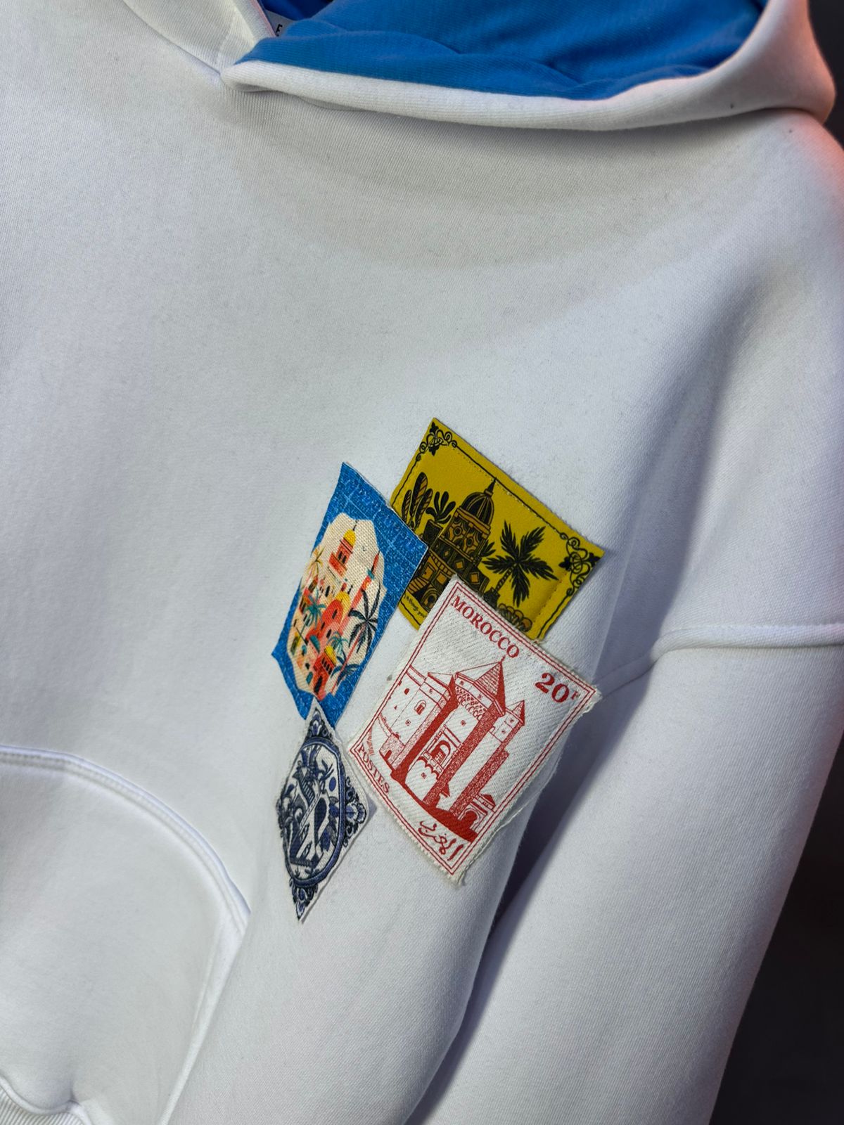 SWEAT A CAPUCH BLANC 7853 - ZG PREMIUM