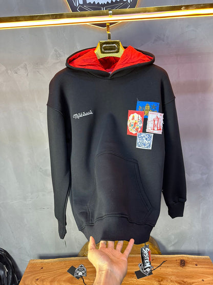 SWEAT A CAPUCH NOIR 7853 - ZG PREMIUM