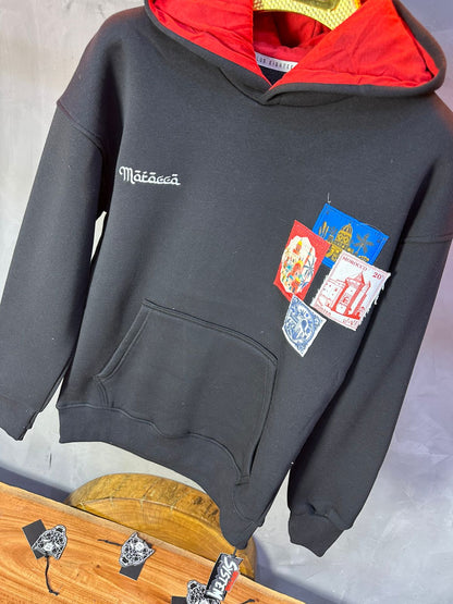 SWEAT A CAPUCH NOIR 7853 - ZG PREMIUM