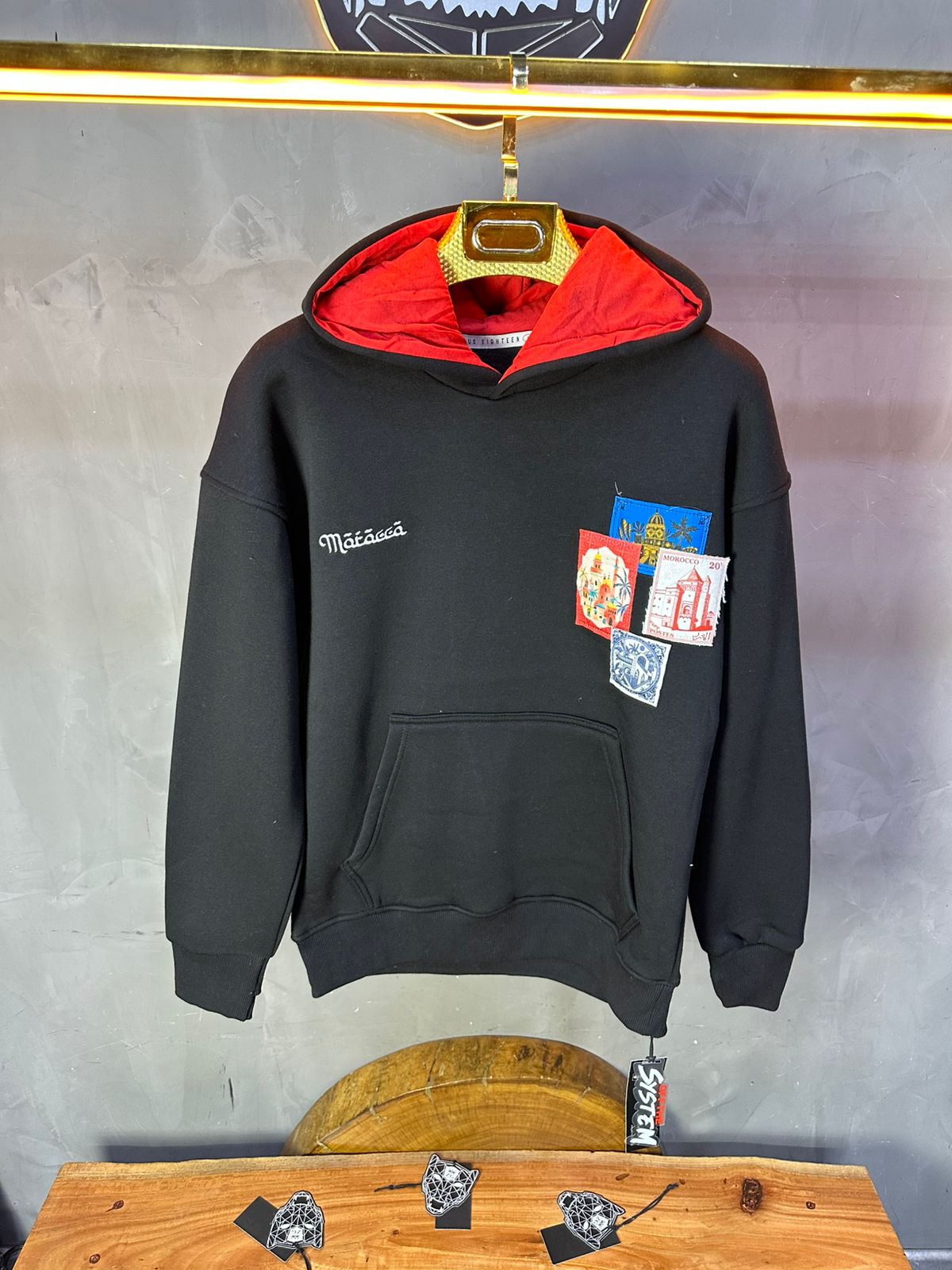 SWEAT A CAPUCH NOIR 7853 - ZG PREMIUM