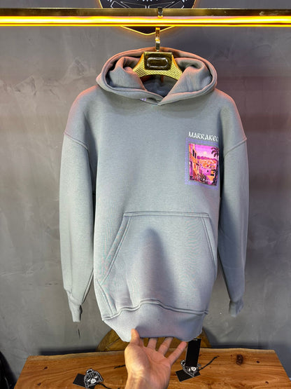 SWEAT A CAPUCH GRIS 7856 - ZG PREMIUM