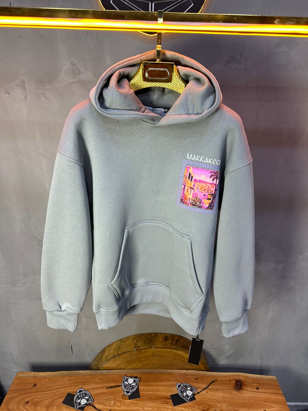 SWEAT A CAPUCH GRIS 7856 - ZG PREMIUM