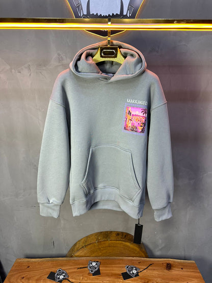 SWEAT A CAPUCH GRIS 7856 - ZG PREMIUM