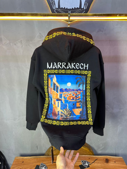 SWEAT A CAPUCH NOIR 7856 - ZG PREMIUM