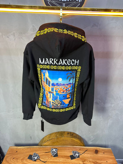 SWEAT A CAPUCH NOIR 7856 - ZG PREMIUM
