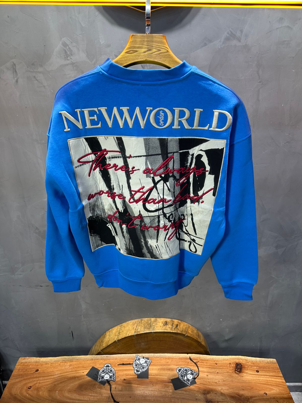 Sweat-shirt Bleu "NEWWORLD" - ZG PREMIUM