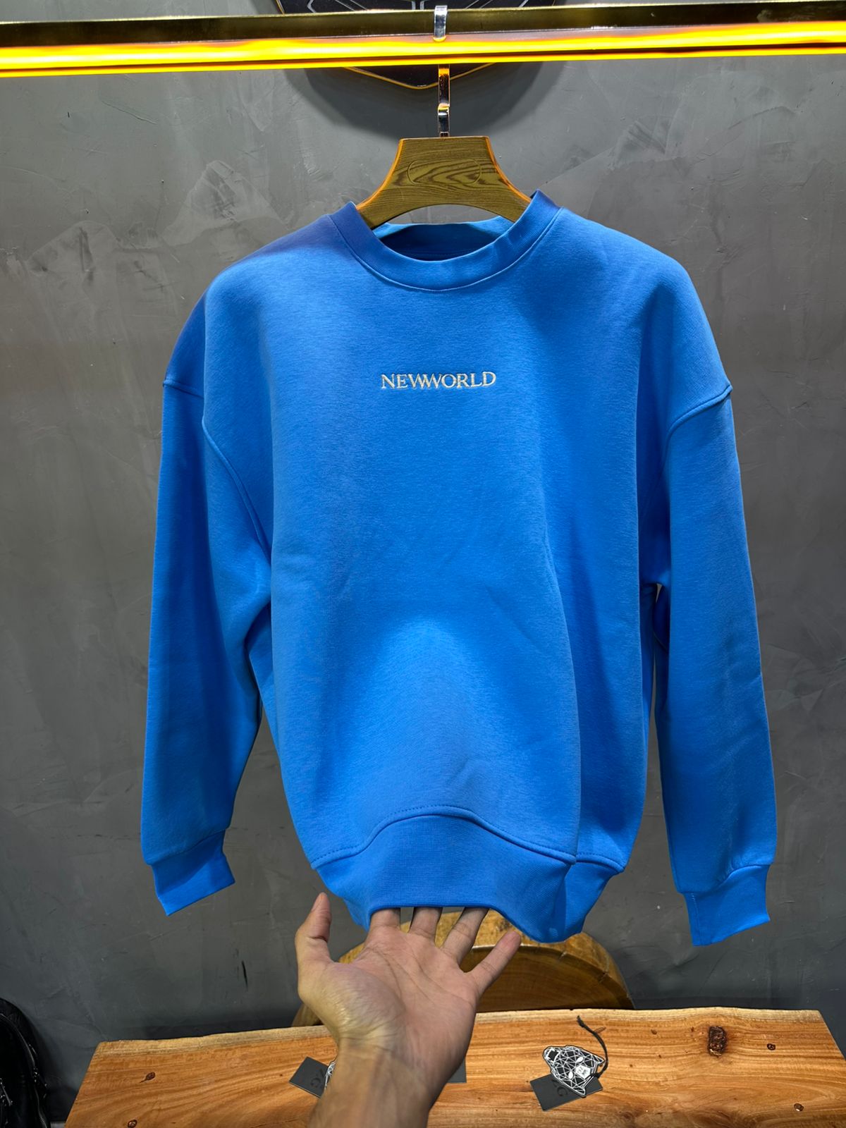 Sweat-shirt Bleu "NEWWORLD" - ZG PREMIUM