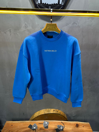 Sweat-shirt Bleu "NEWWORLD" - ZG PREMIUM