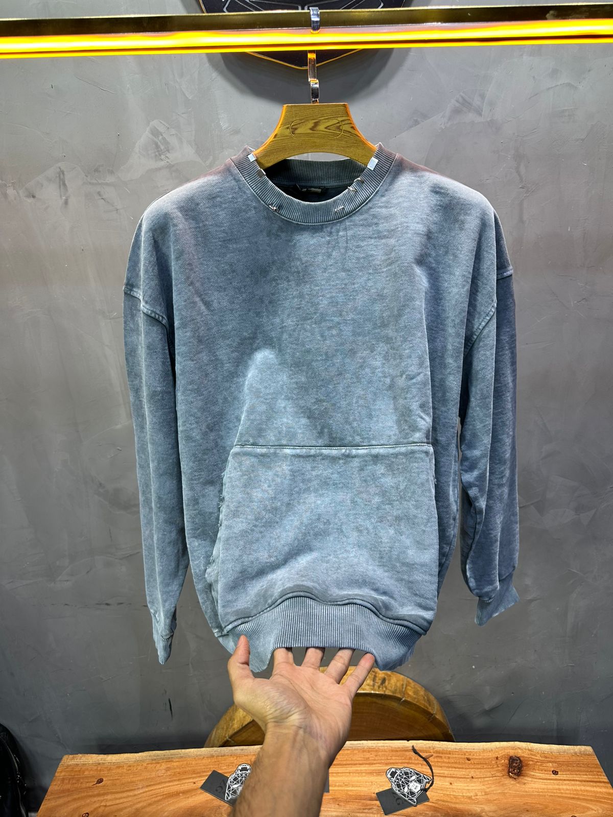 Sweat-shirt gris jacey jace - ZG PREMIUM