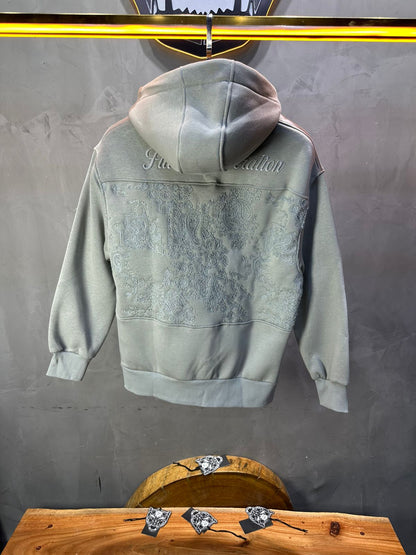 Hoodie régular size gris "Future Generation" - ZG PREMIUM