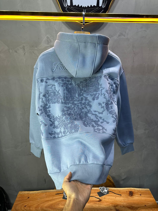 Hoodie régular size blue "Future Generation" - ZG PREMIUM