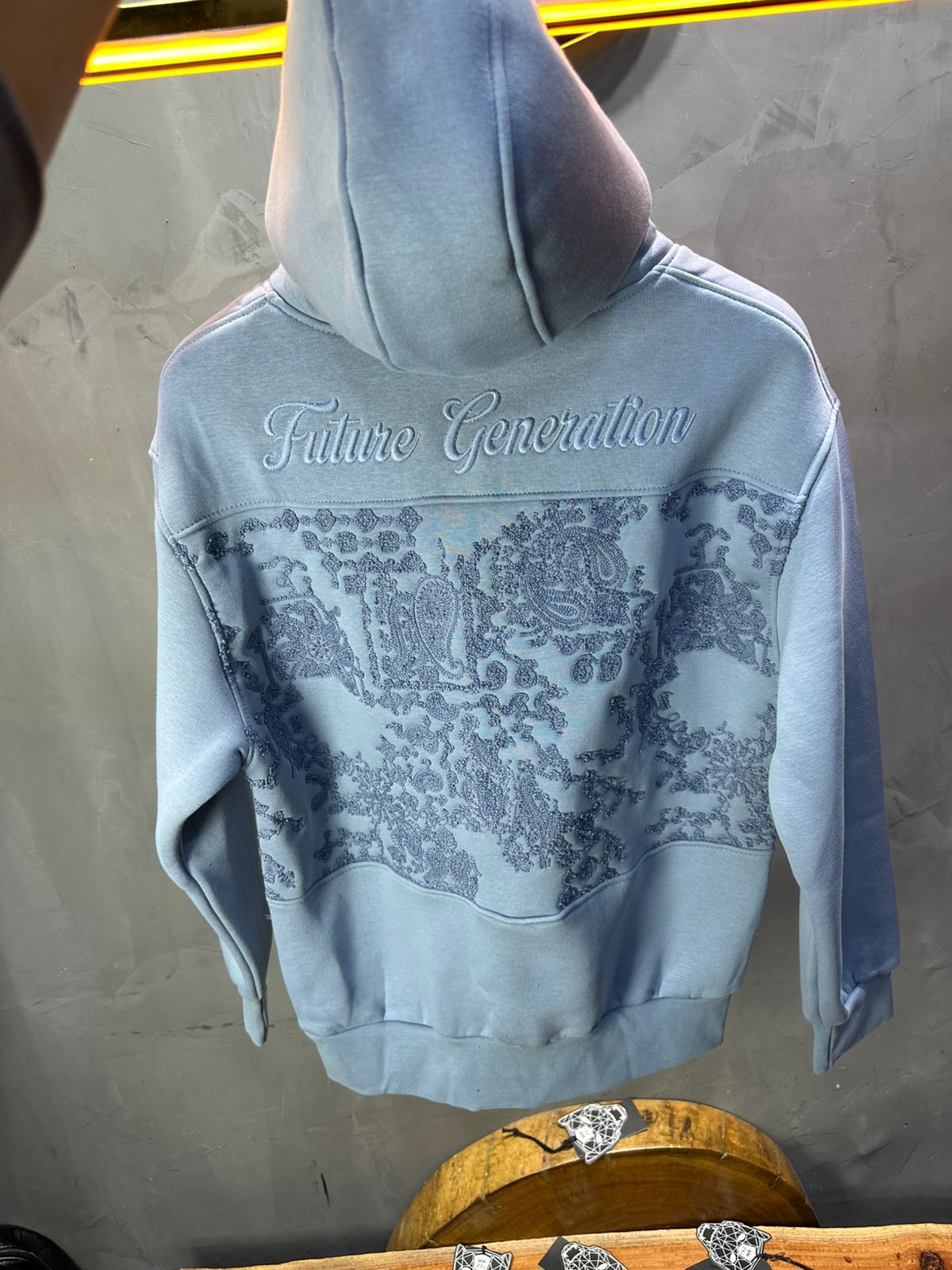 Hoodie régular size blue "Future Generation" - ZG PREMIUM