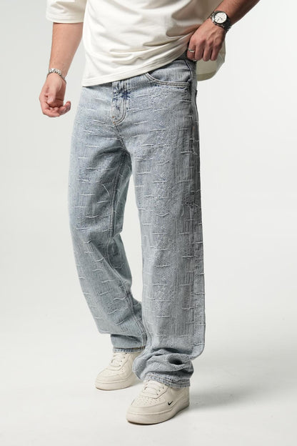 Jeans Large blue Très Déchiré C1404 - ZG PREMIUM