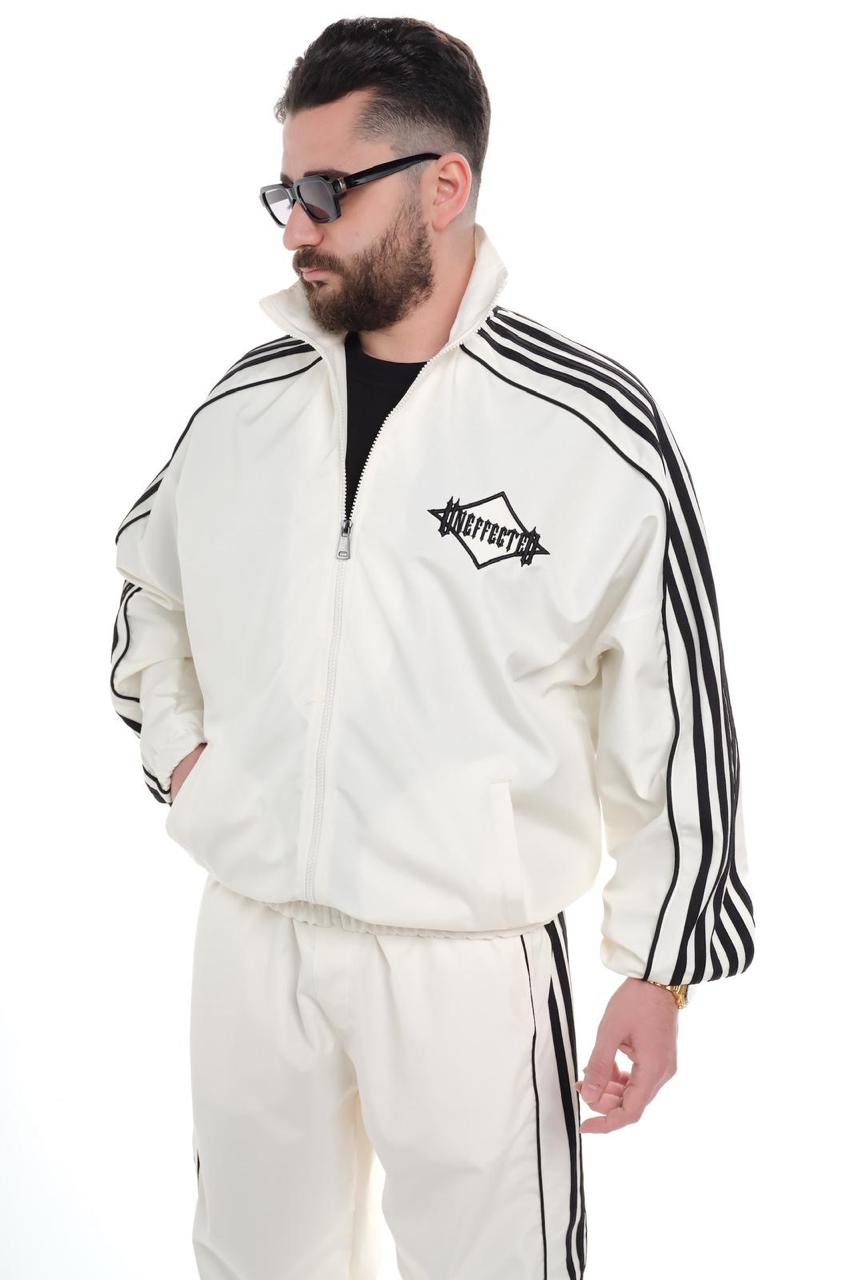 Ensemble Survêtement blanc avec Bandes Blanches HG259 - ZG PREMIUM