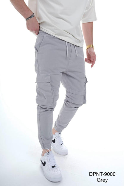 Pantalon Cargo Jogger Gris Clair 9000 - ZG PREMIUM