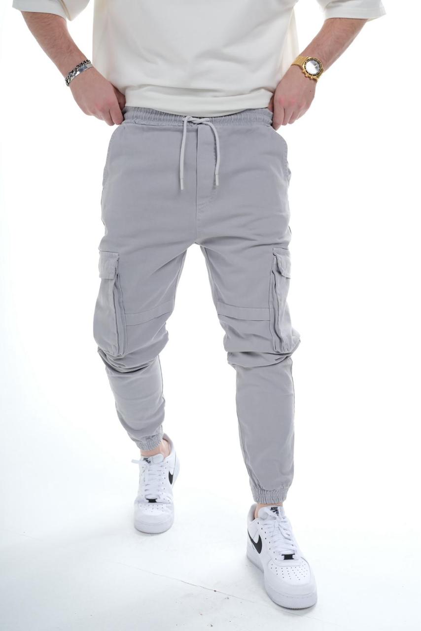 Pantalon Cargo Jogger Gris Clair 9000 - ZG PREMIUM