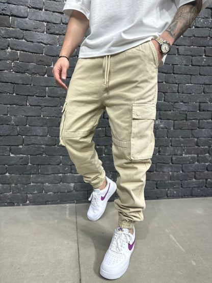 Pantalon Cargo Jogger beige 9000 - ZG PREMIUM