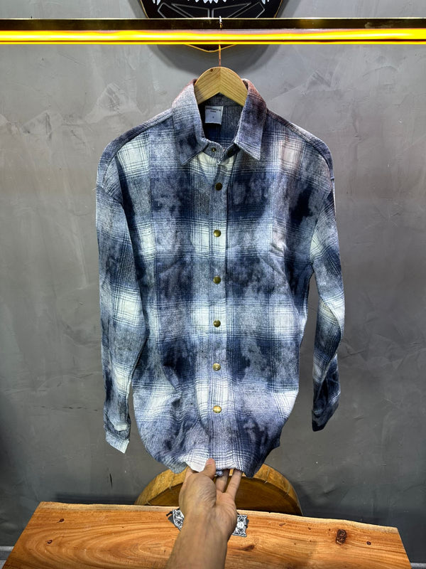 Chemise Carreaux Tie-Dye Homme 2619