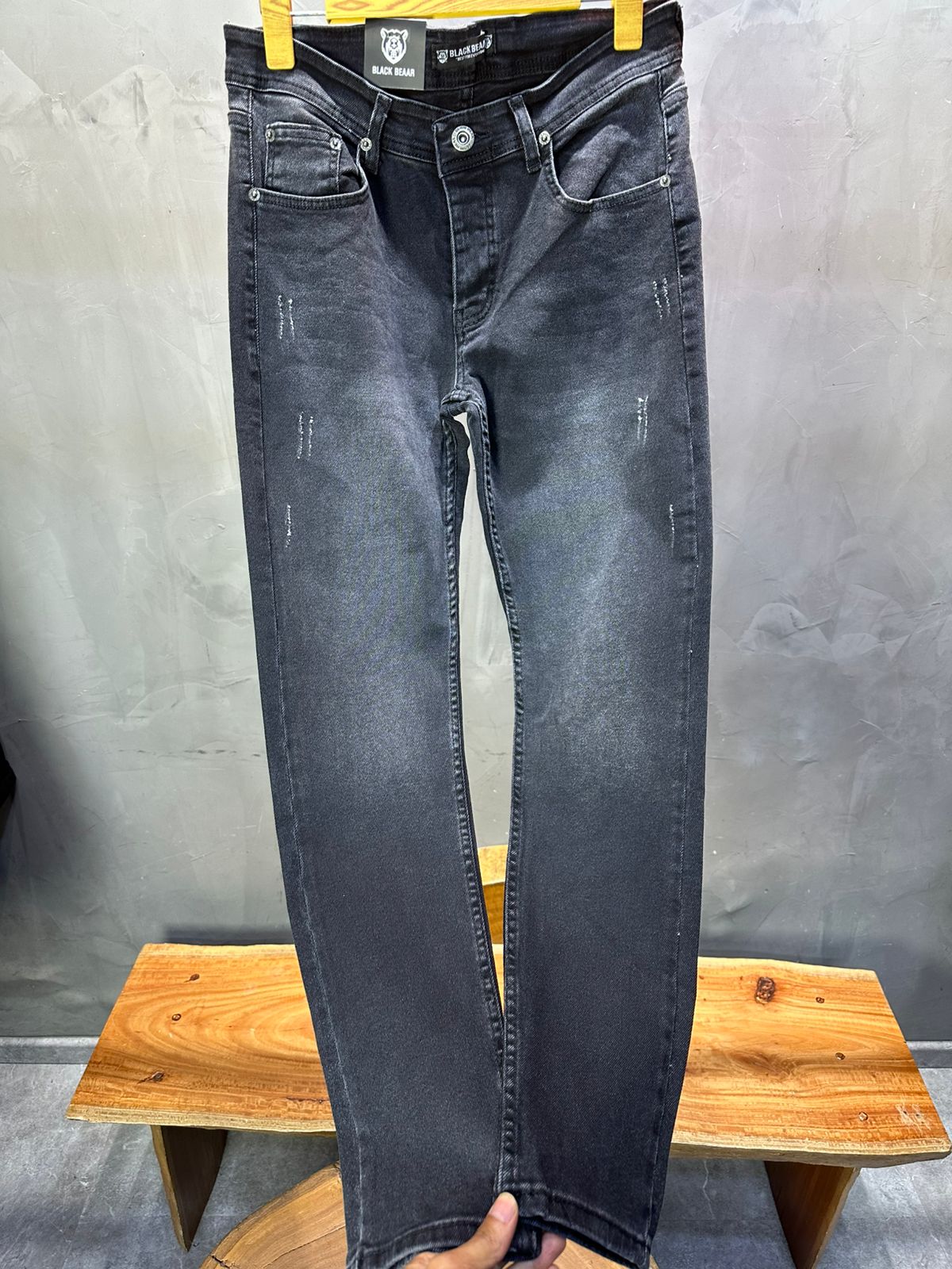 Jeans Homme Noir Délavé 929 - ZG PREMIUM