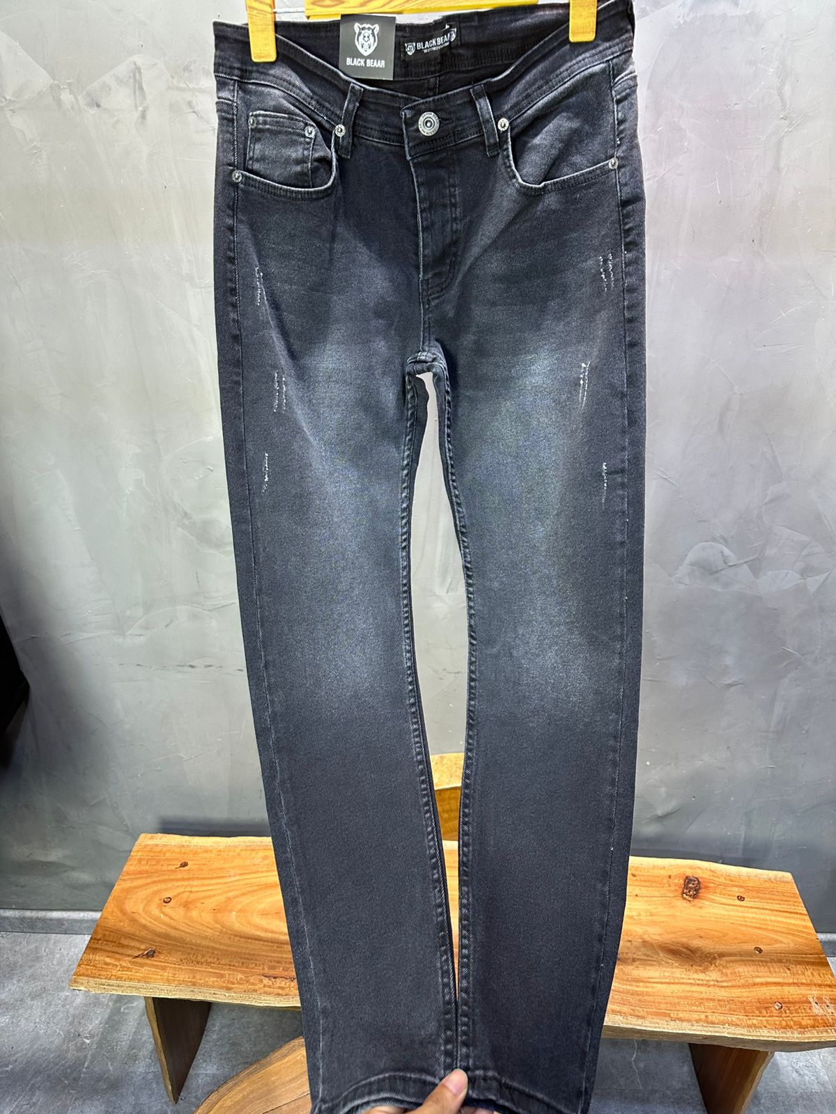 Jeans Homme Noir Délavé 929 - ZG PREMIUM