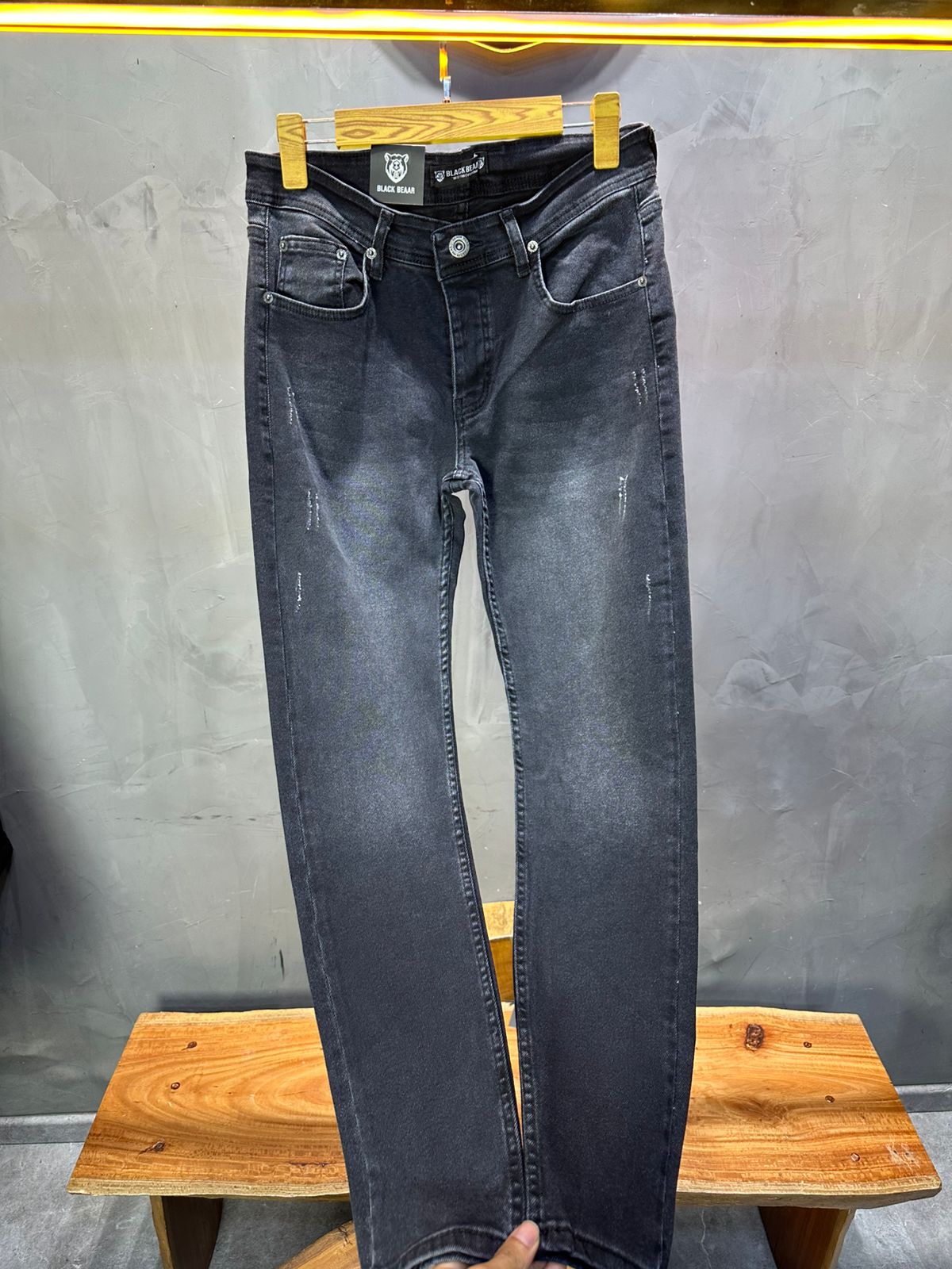 Jeans Homme Noir Délavé 929 - ZG PREMIUM