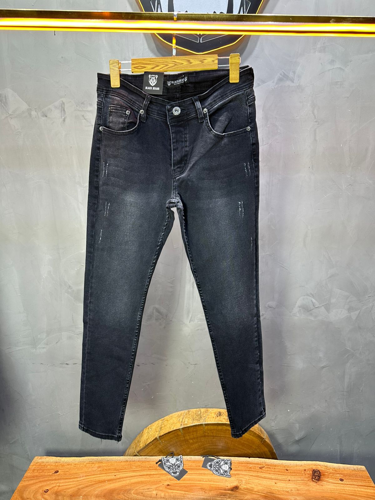 Jeans Homme Noir Délavé 929 - ZG PREMIUM