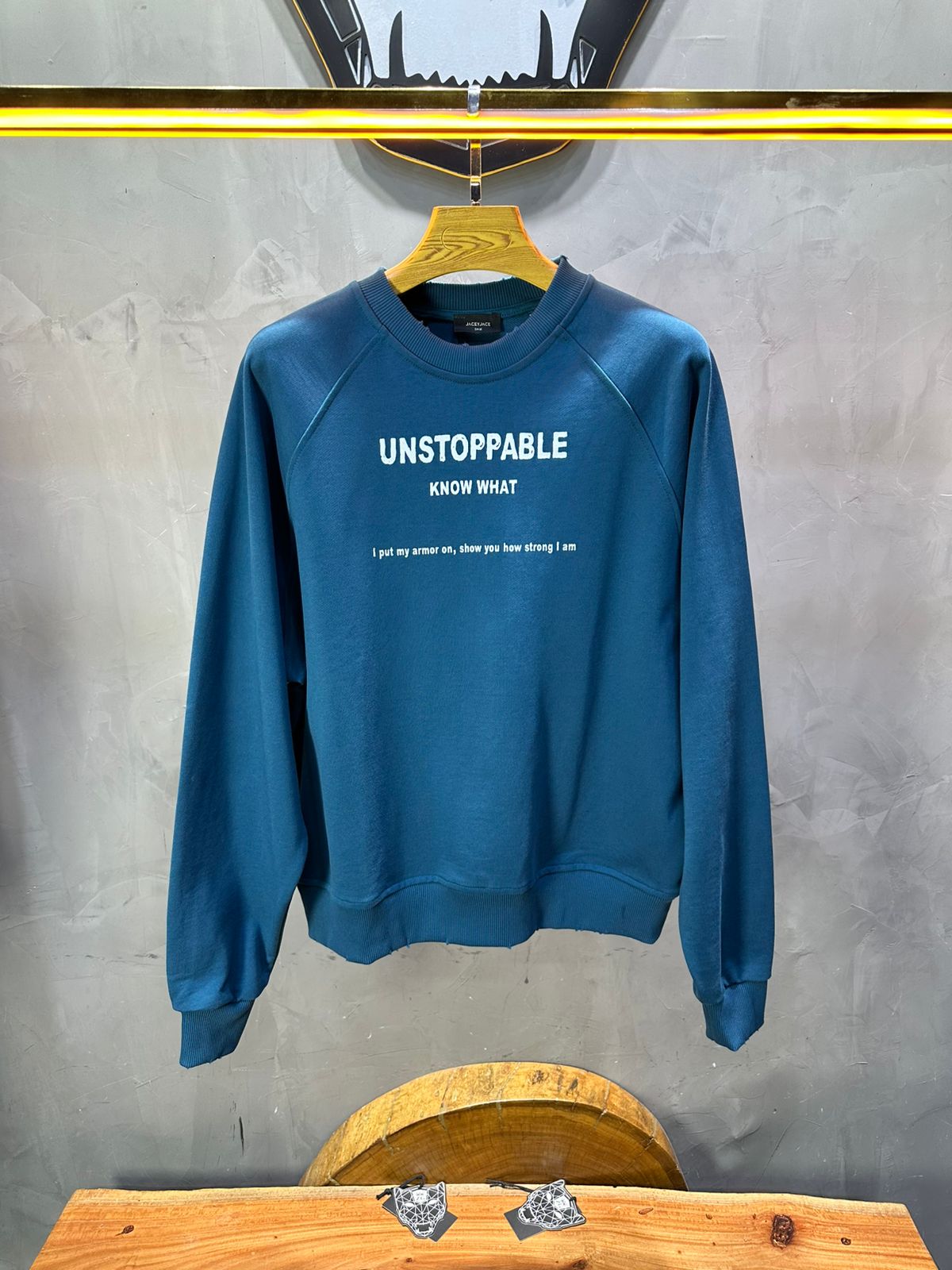 Sweat - Shirt Homme Bleu "UNSTOPPABLE" - ZG PREMIUM