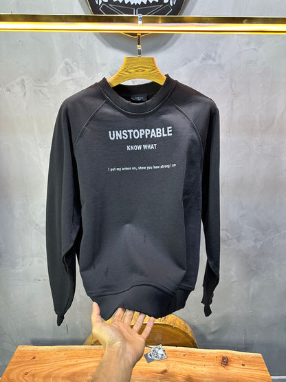 Sweat - Shirt Homme noir "UNSTOPPABLE" - ZG PREMIUM
