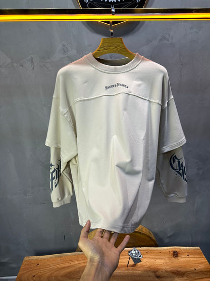 Sweat - Shirt Homme beige "Sacred Hearts" 26k108 - ZG PREMIUM