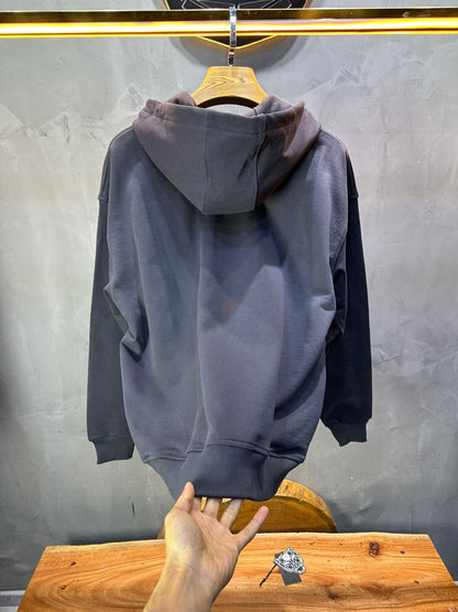 Sweat à Capuche Homme Gris Foncé Oversize 25k318 - ZG PREMIUM