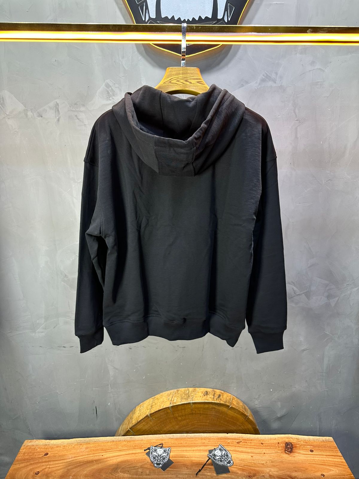 Sweat à Capuche Homme noir Oversize 25k318 - ZG PREMIUM