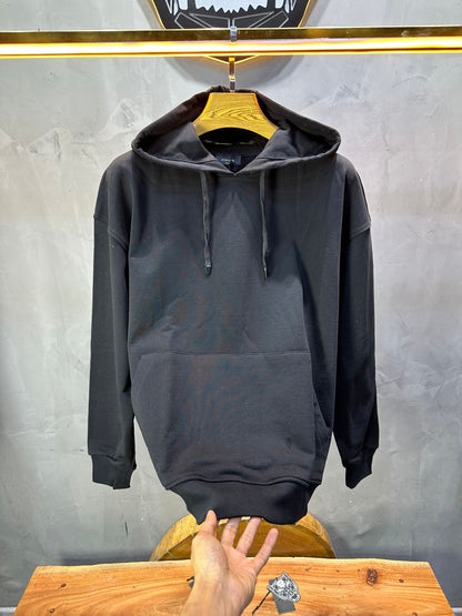 Sweat à Capuche Homme noir Oversize 25k318 - ZG PREMIUM