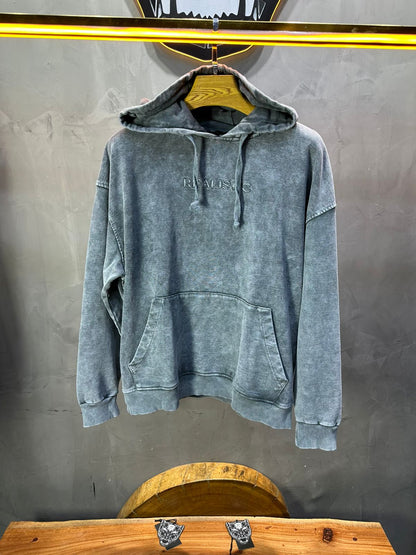 Sweat à Capuche Homme gris Effet Vintage "REALISTIC" 25k222 - ZG PREMIUM