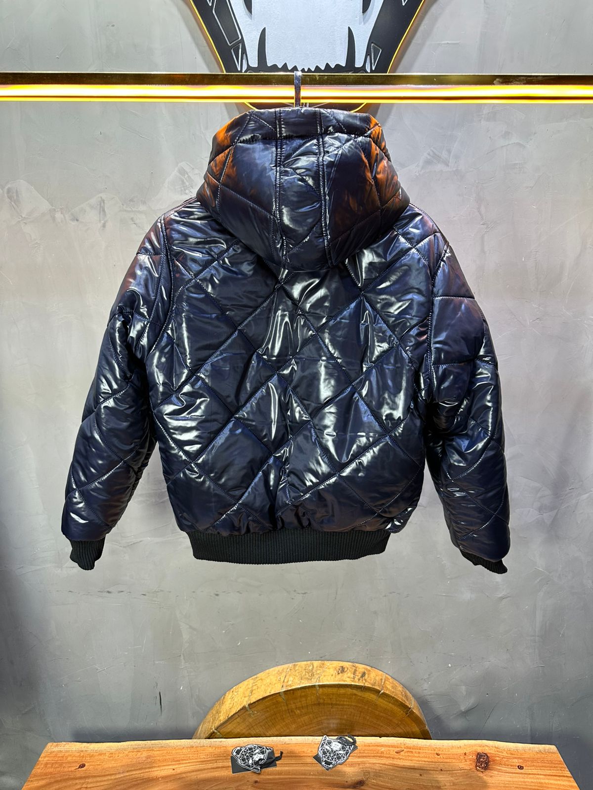 Vest homme Noir double face
