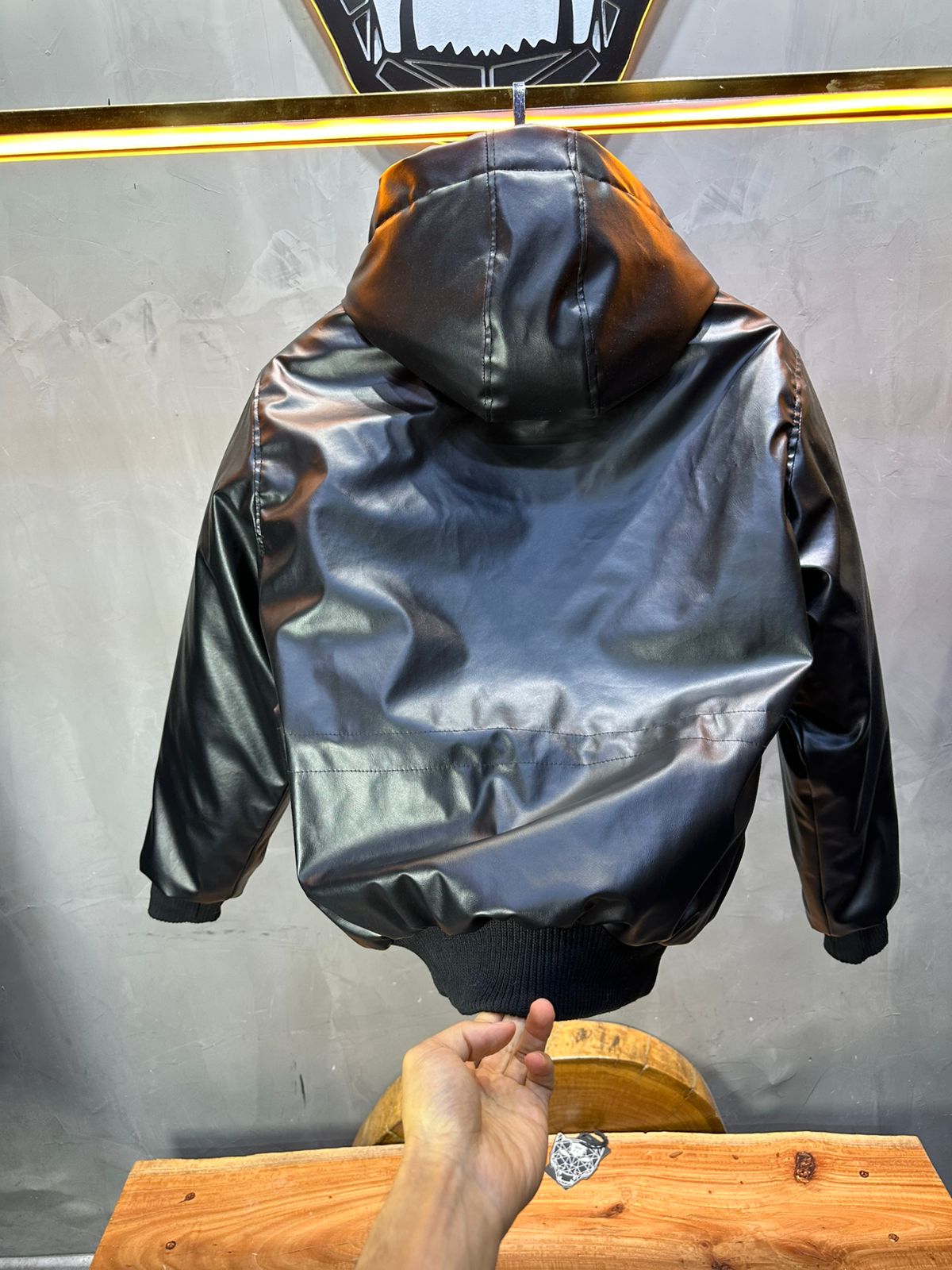 Vest homme Noir double face