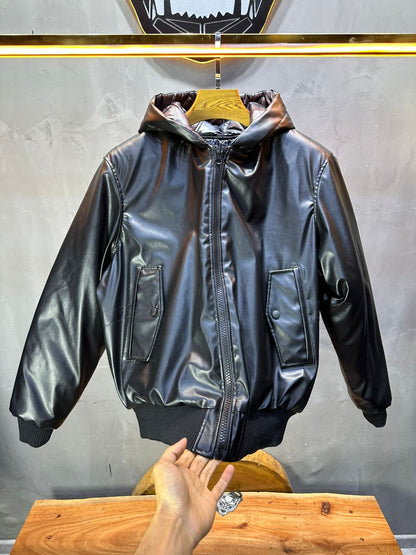 Vest homme Noir double face