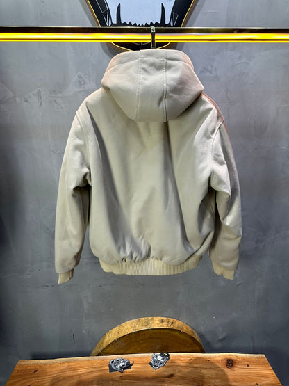 Bomber Beige à Capuche double face