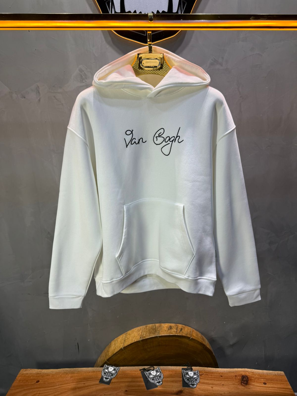 Hoodie Van Gogh Blanc Oversize 5005 - ZG PREMIUM