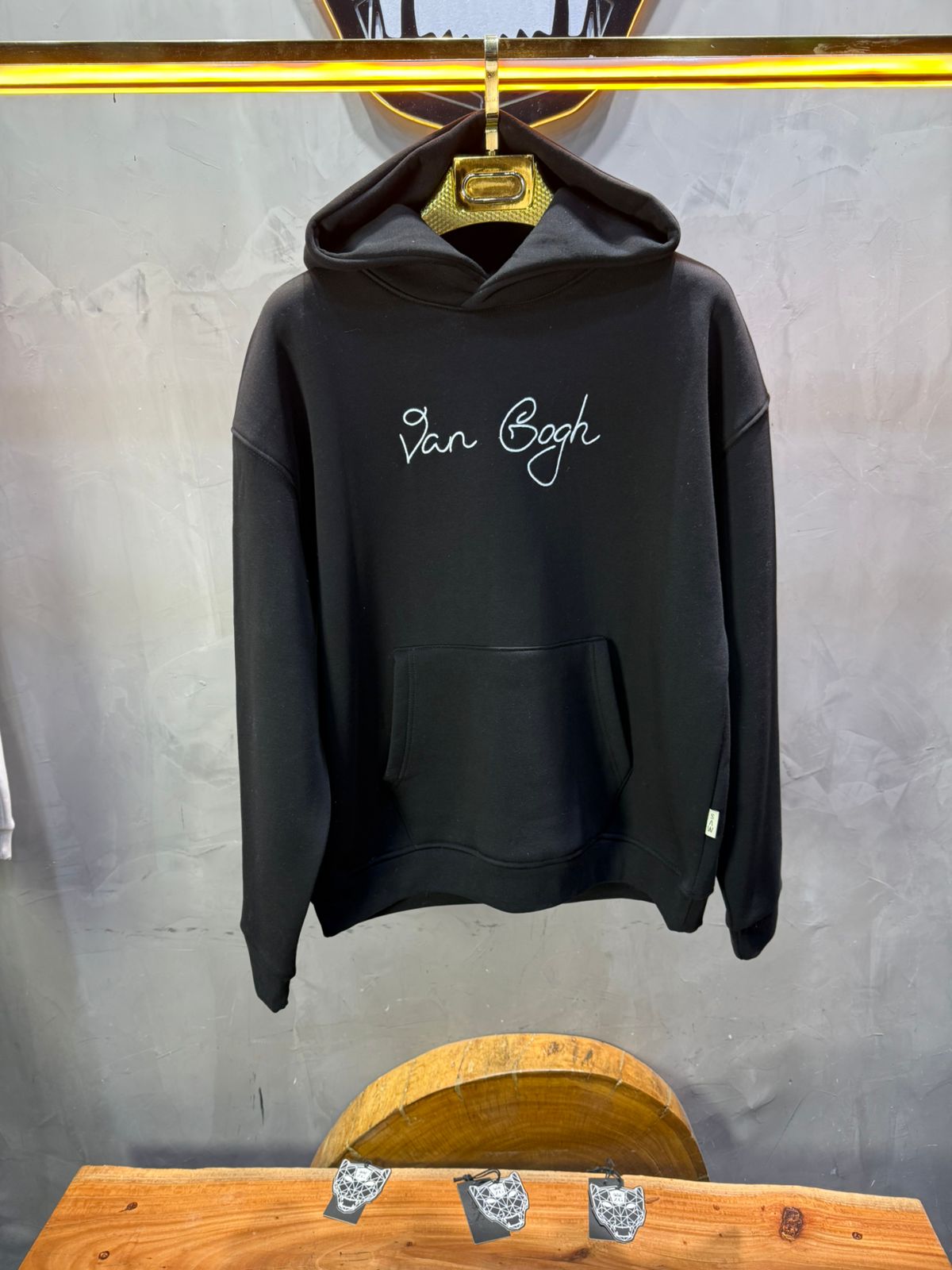 Hoodie Van Gogh Noir Oversize 5005 - ZG PREMIUM