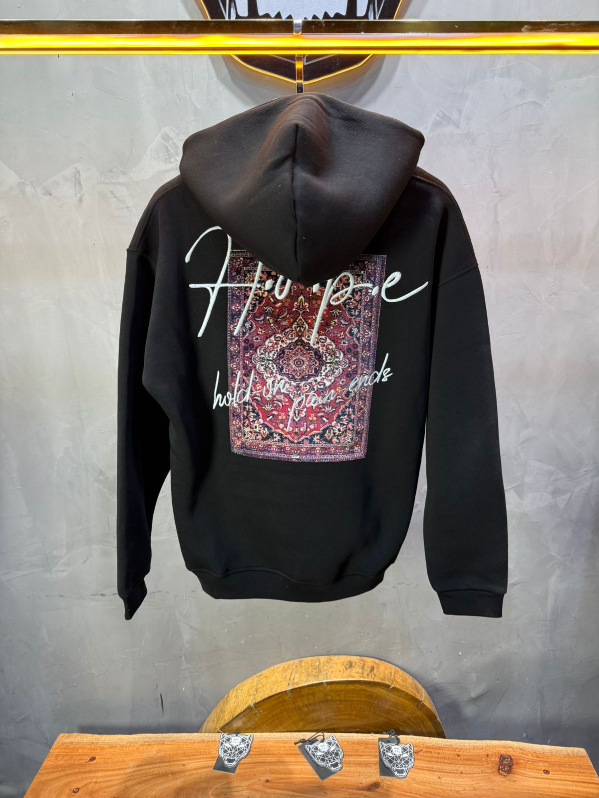 Hoodie Hope black Oversize 4968 - ZG PREMIUM