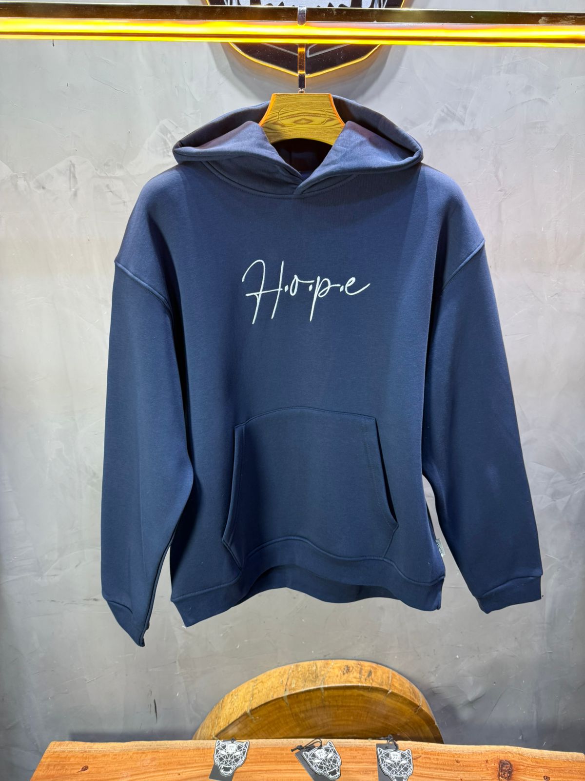Hoodie Hope Bleu Marine Oversize 4968 - ZG PREMIUM