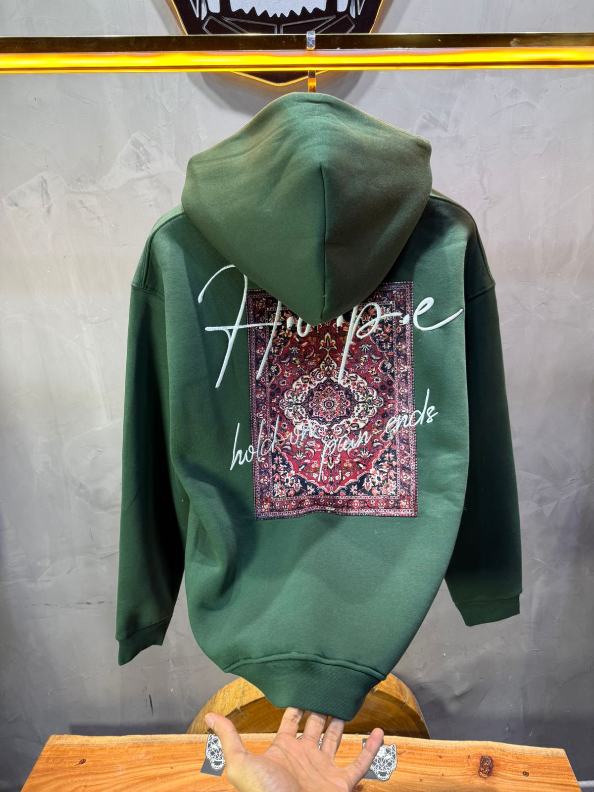 Hoodie Hope Vert Oversize 4968 - ZG PREMIUM