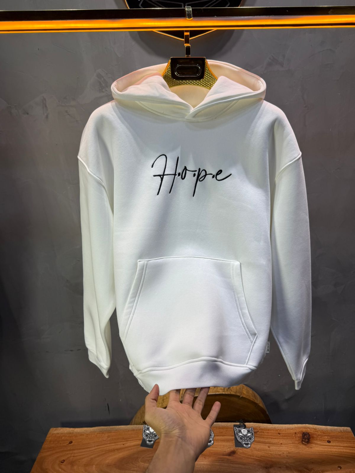 Hoodie Hope Blanc Oversize 4968 - ZG PREMIUM