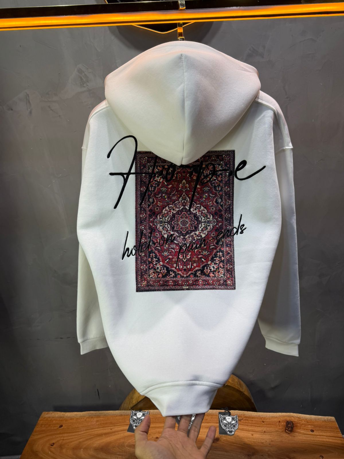 Hoodie Hope Blanc Oversize 4968 - ZG PREMIUM