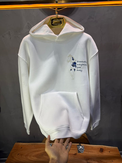 Hoodie Blanc Cheval Oversize 4957 - ZG PREMIUM