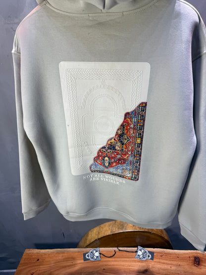 Hoodie beige Imprimé Visage Artistique 4959 - ZG PREMIUM