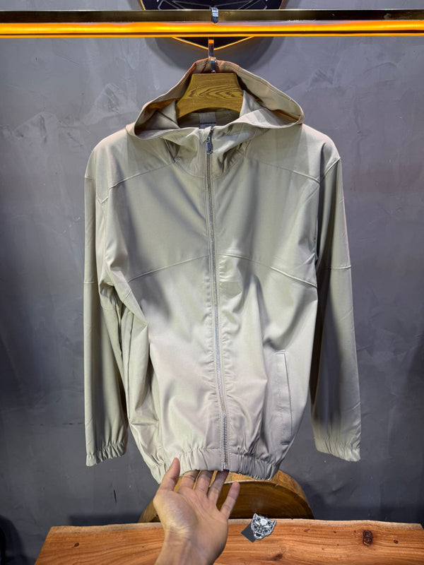Veste marrakech Coupe-Vent beige Capuche 2615