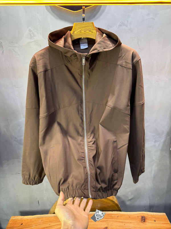 Veste marrakech Coupe-Vent Marron Capuche 2615